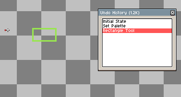 example with non-linear undo history disabled